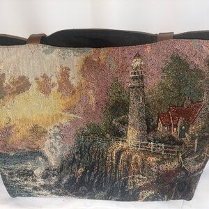 Thomas Kincaid Light Of Peace Tote Lighthouse